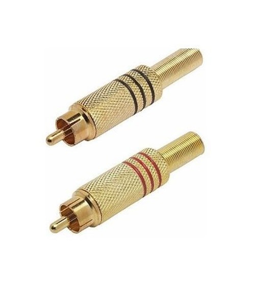 RCA Solder Jack Plug Pair 2 pcs